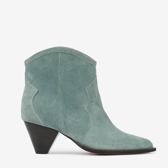 NIB Isabel Marant Darizo Ankle booties in Sea Green size 36 - Picture 15 of 17